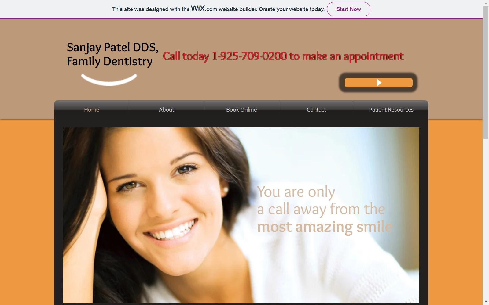 Sanjay Patel DDS screenshot