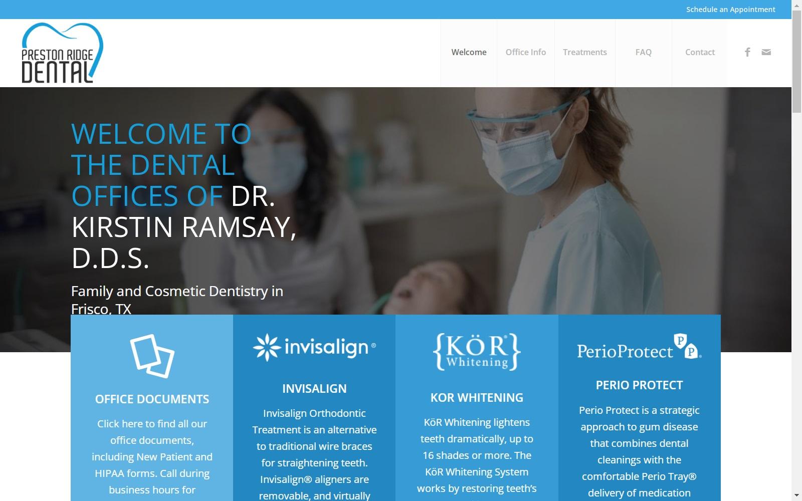 Preston Ridge Dental screenshot