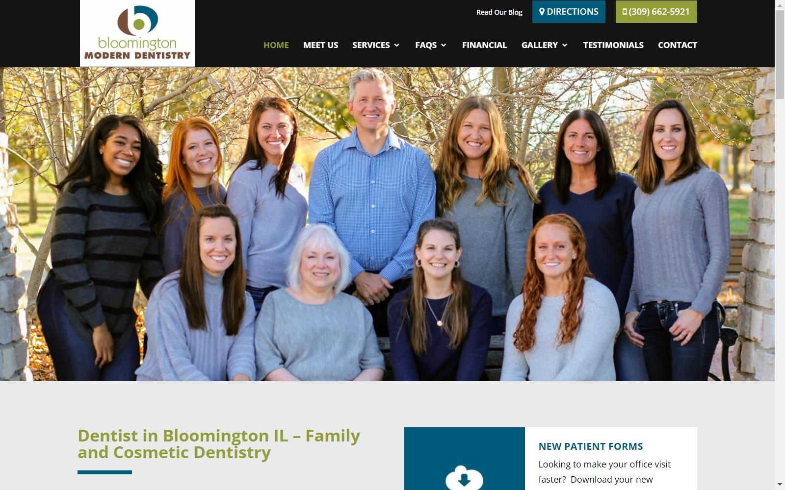 Bloomington Modern Dentistry screenshot