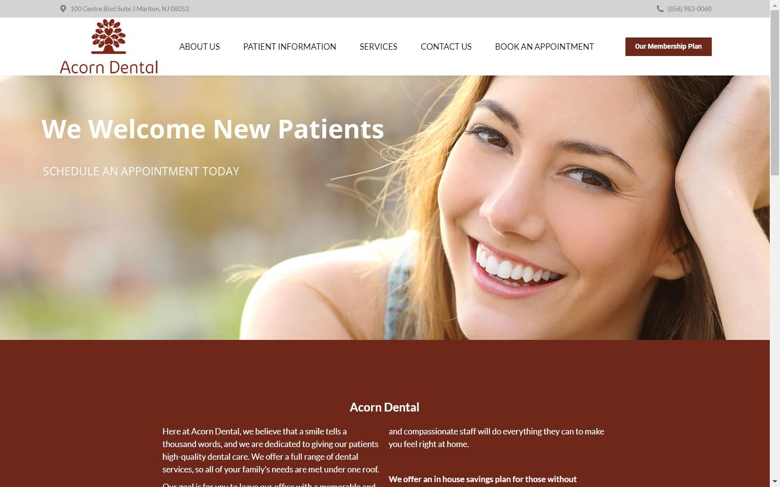Acorn Dental Associates screenshot