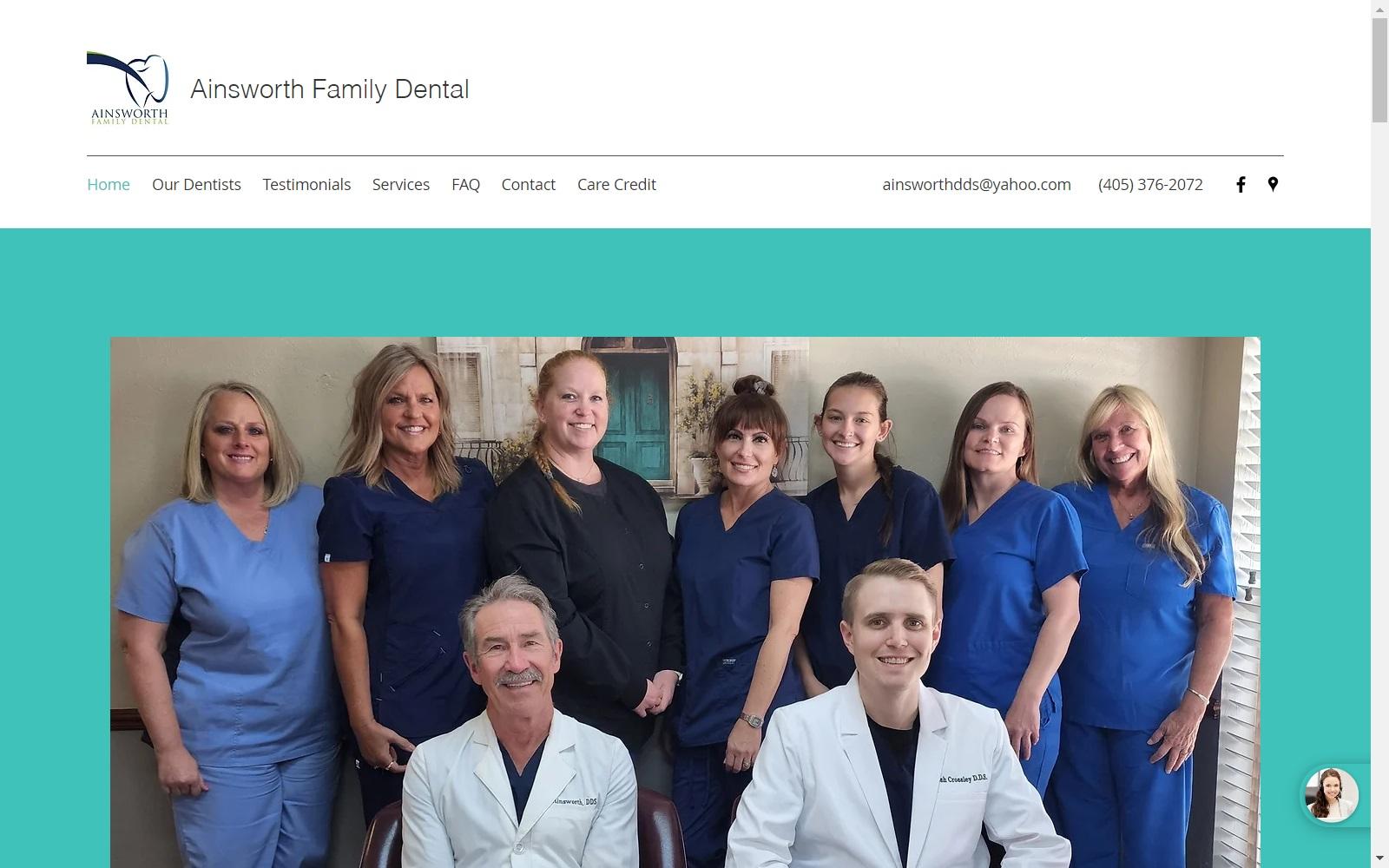 Dr. John R. Ainsworth DDS screenshot