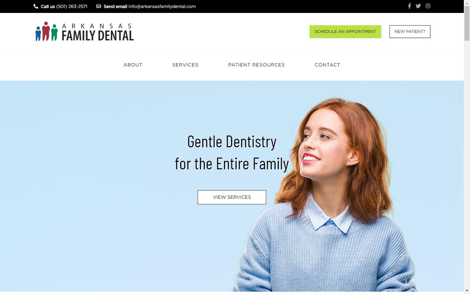 Arkansas Family Dental screenshot
