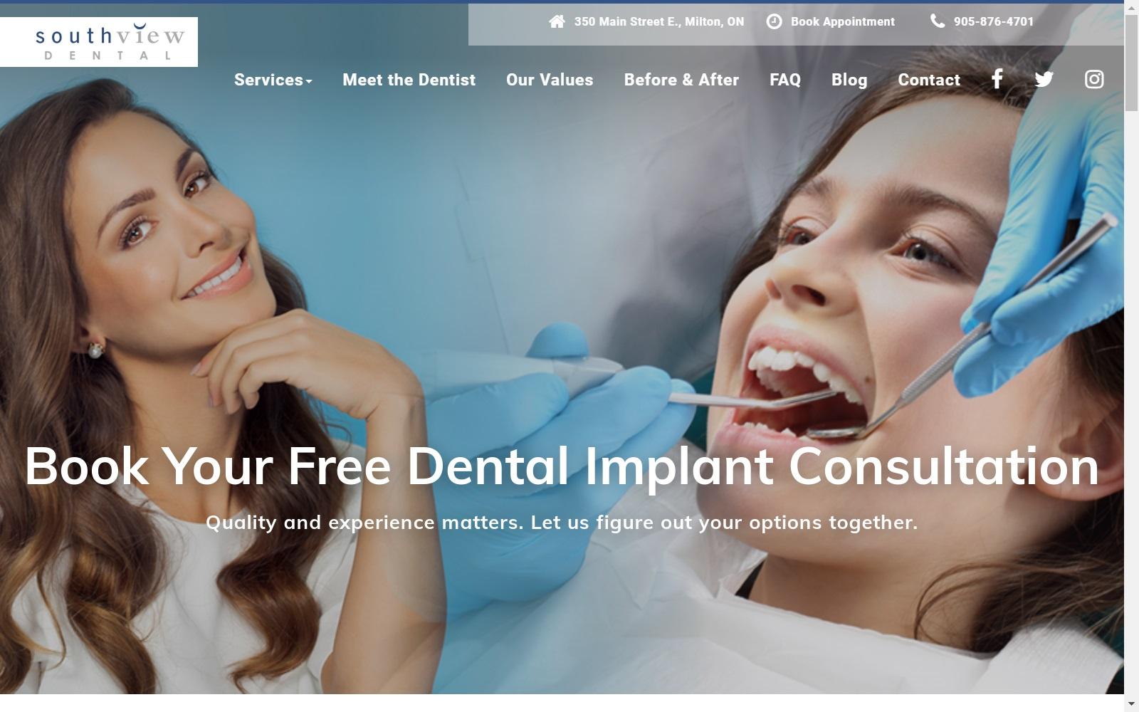 Southview Dental screenshot