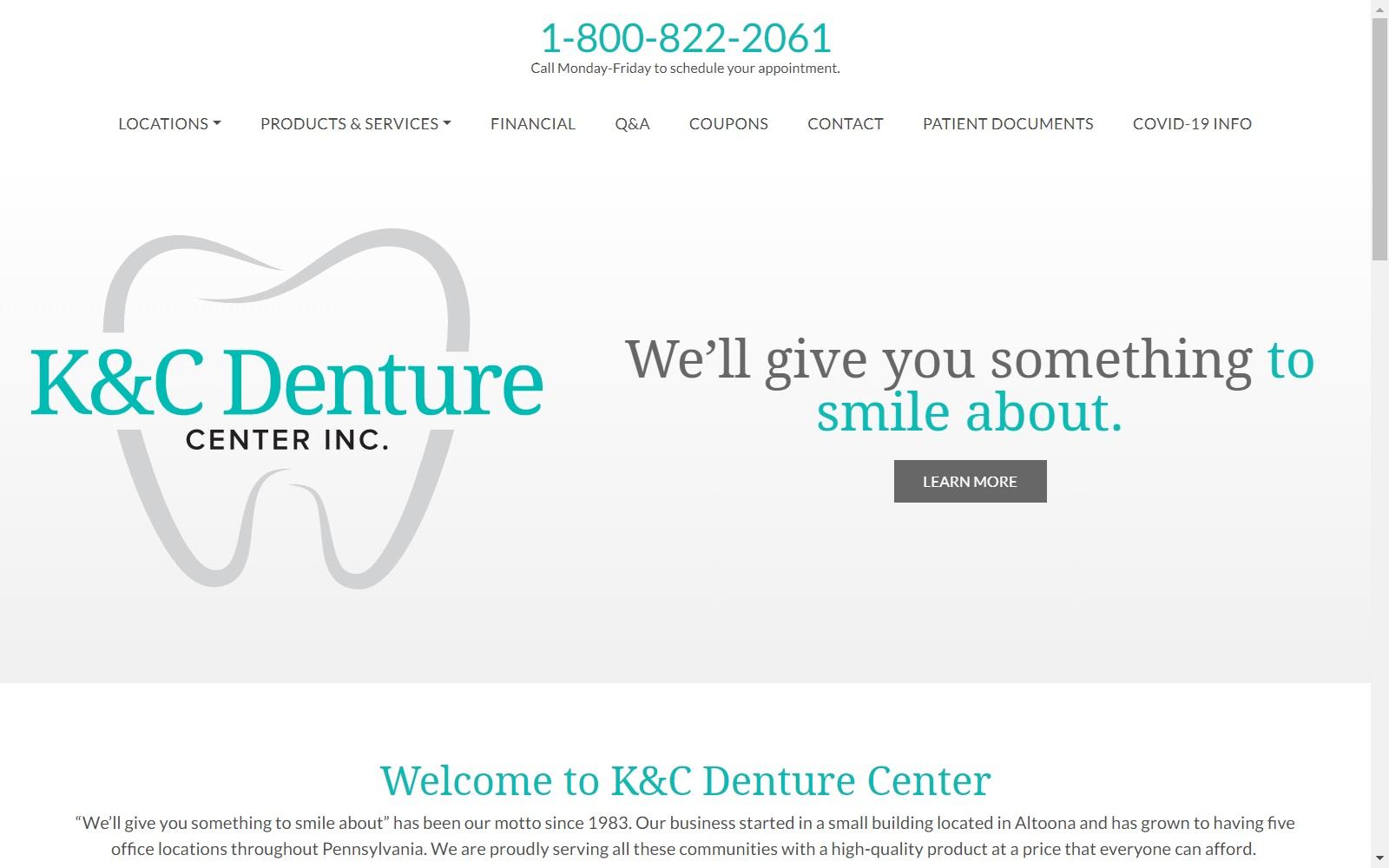 K&C Denture Centers, Inc. screenshot