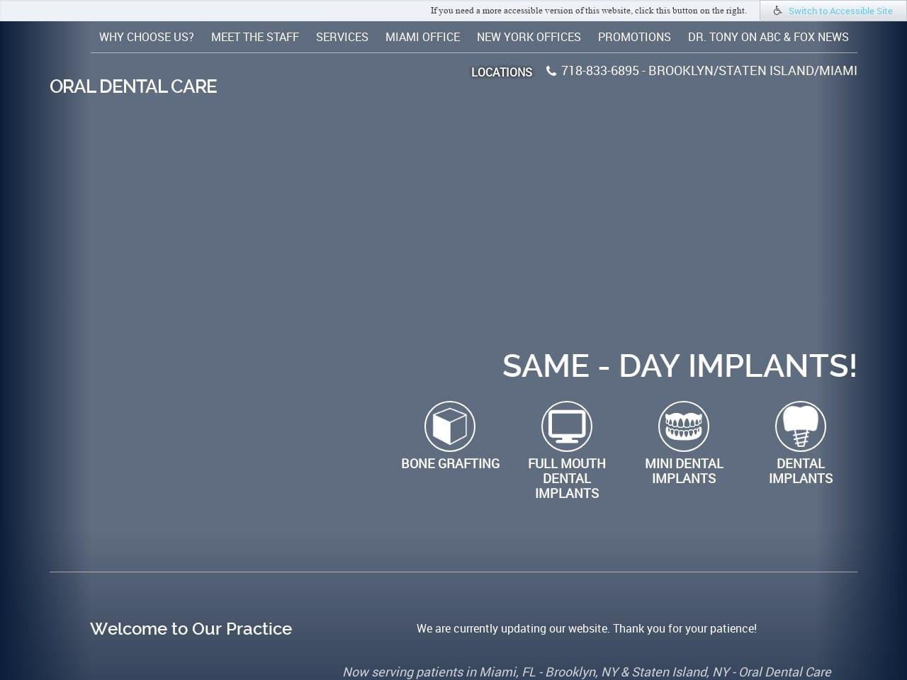 Dr. Tony Farha Oral Dental Care screenshot