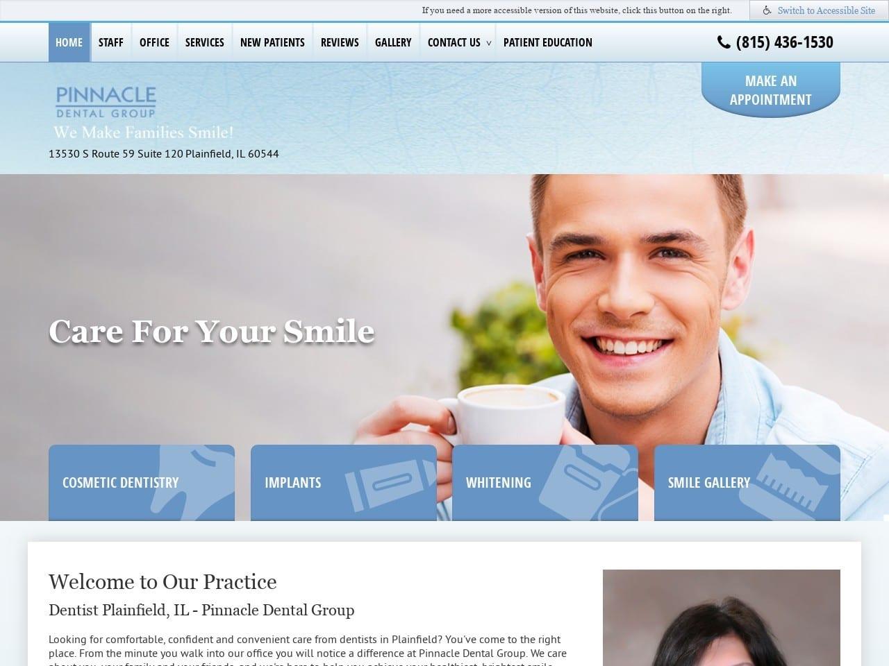 Pinnacle Dental Group screenshot