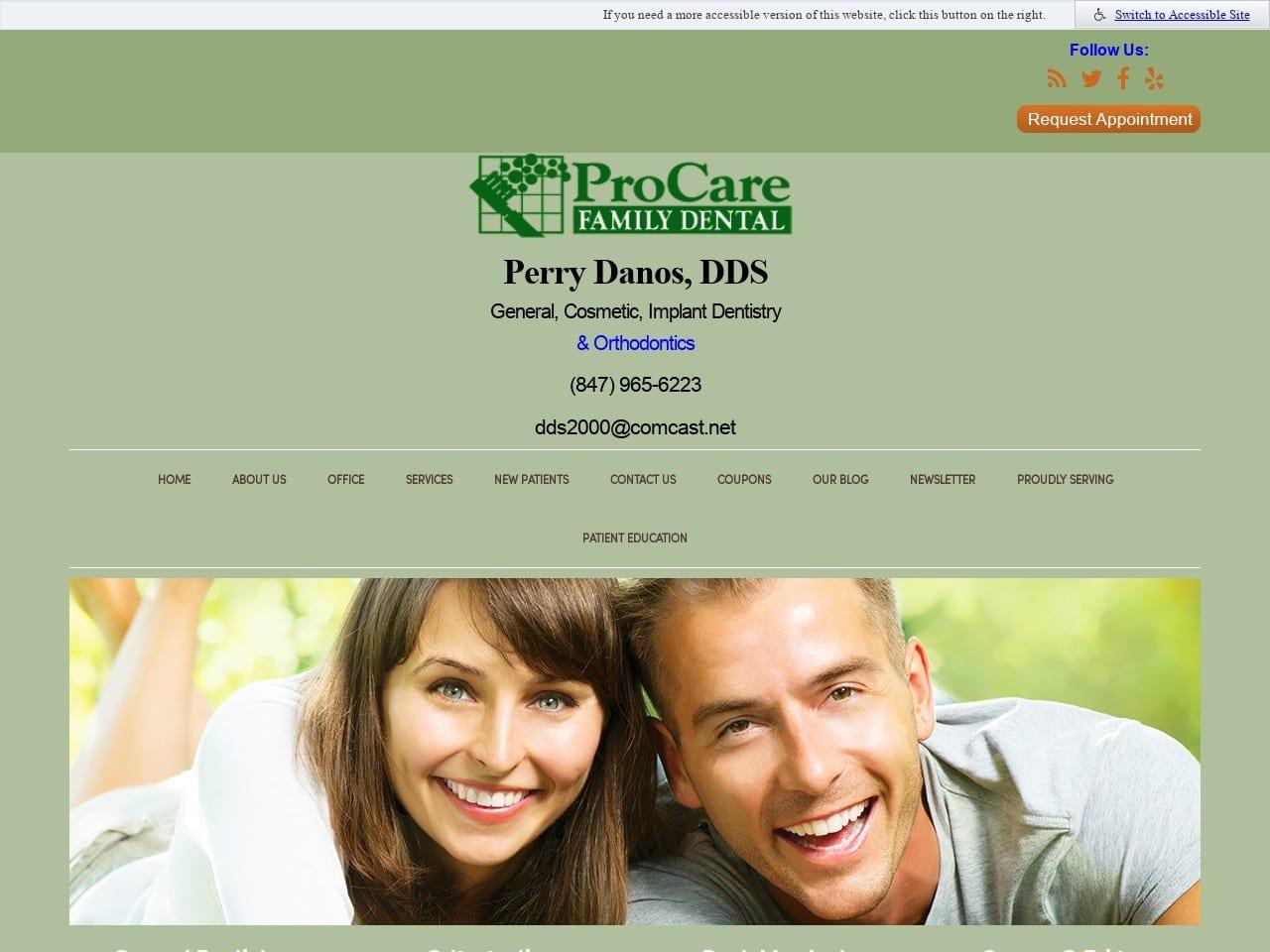 Perry Danos Dds @ Procare Family Dental