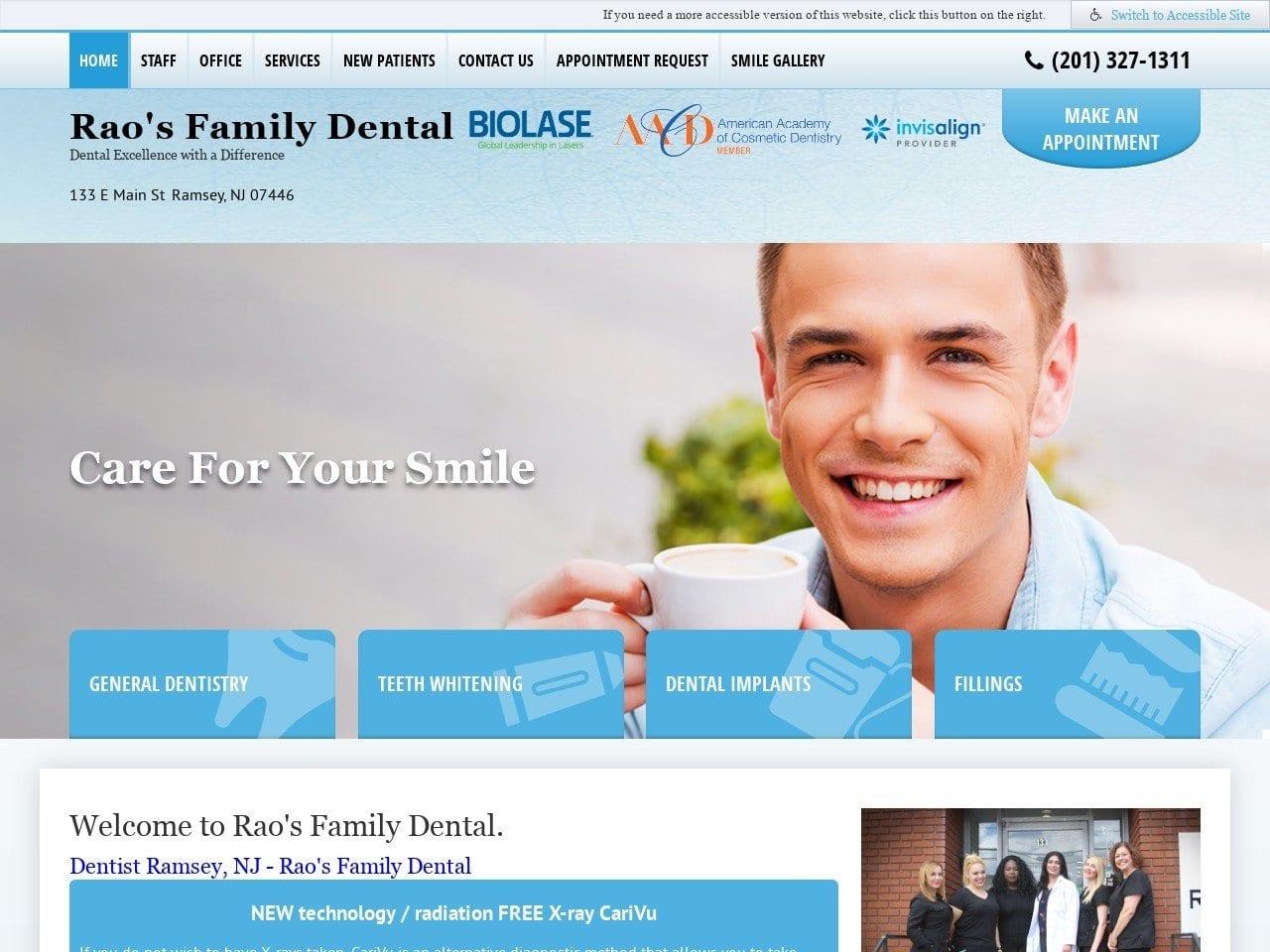 Raos Family Dental screenshot