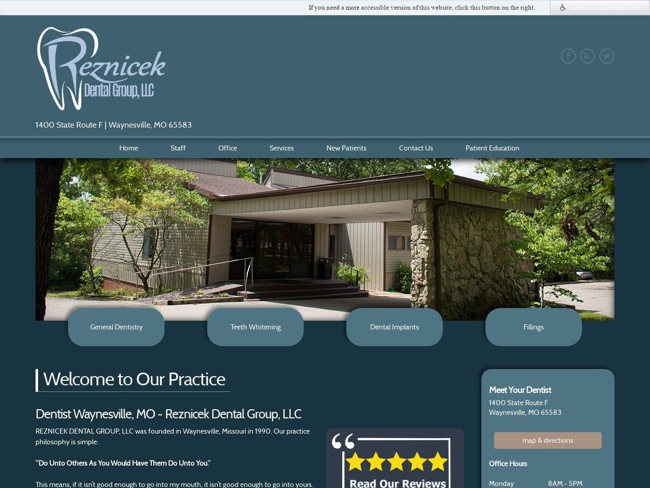 Reznicek Dental Group screenshot
