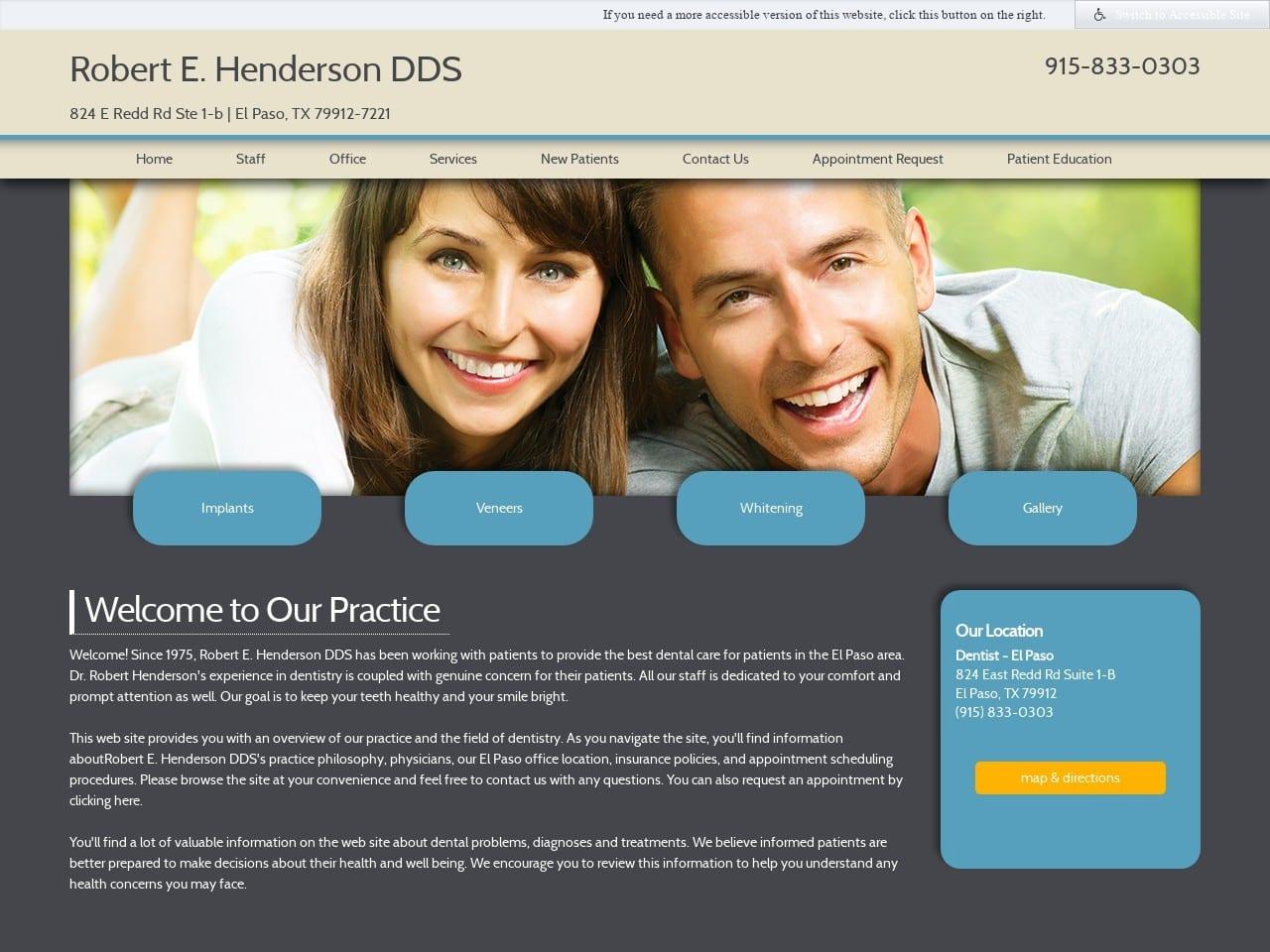 Robert E. Henderson DDS screenshot
