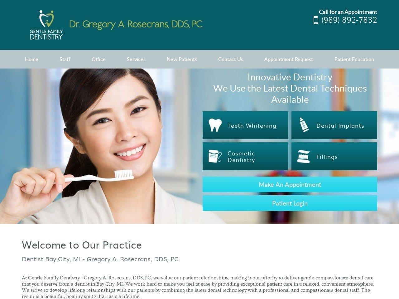 Gregory Rosecrans DDS screenshot