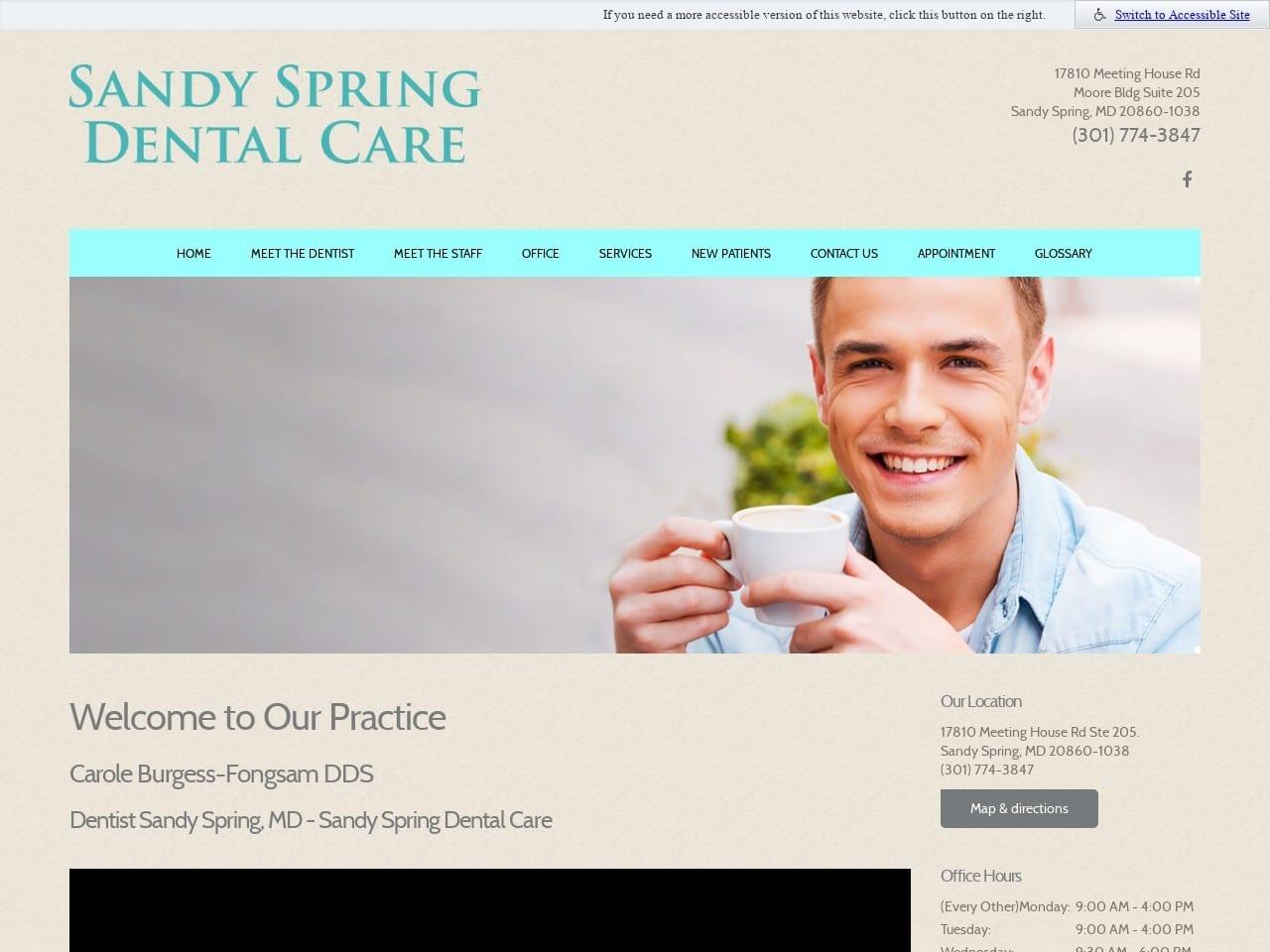 Sandy Spring Dental Care screenshot