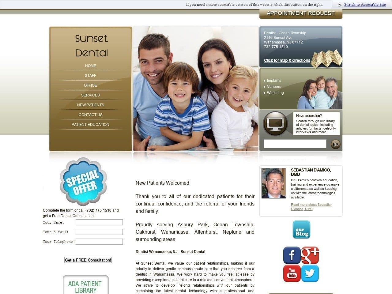 Sunset Dental screenshot