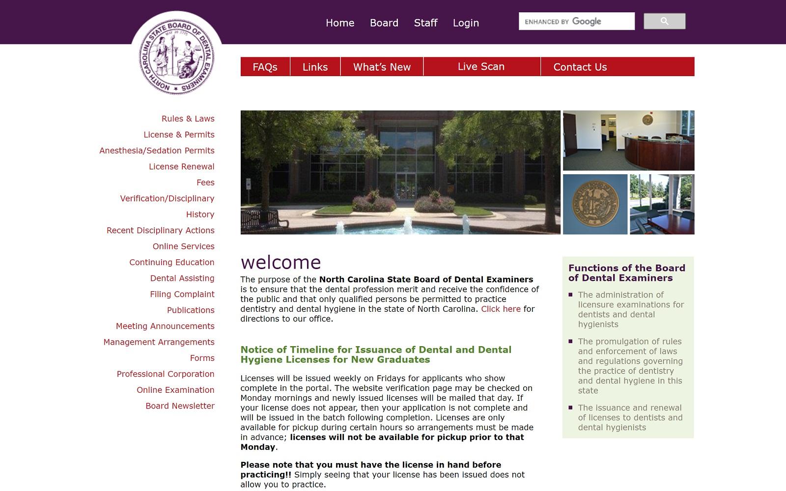 North Carolina State Board of Dental Examiners