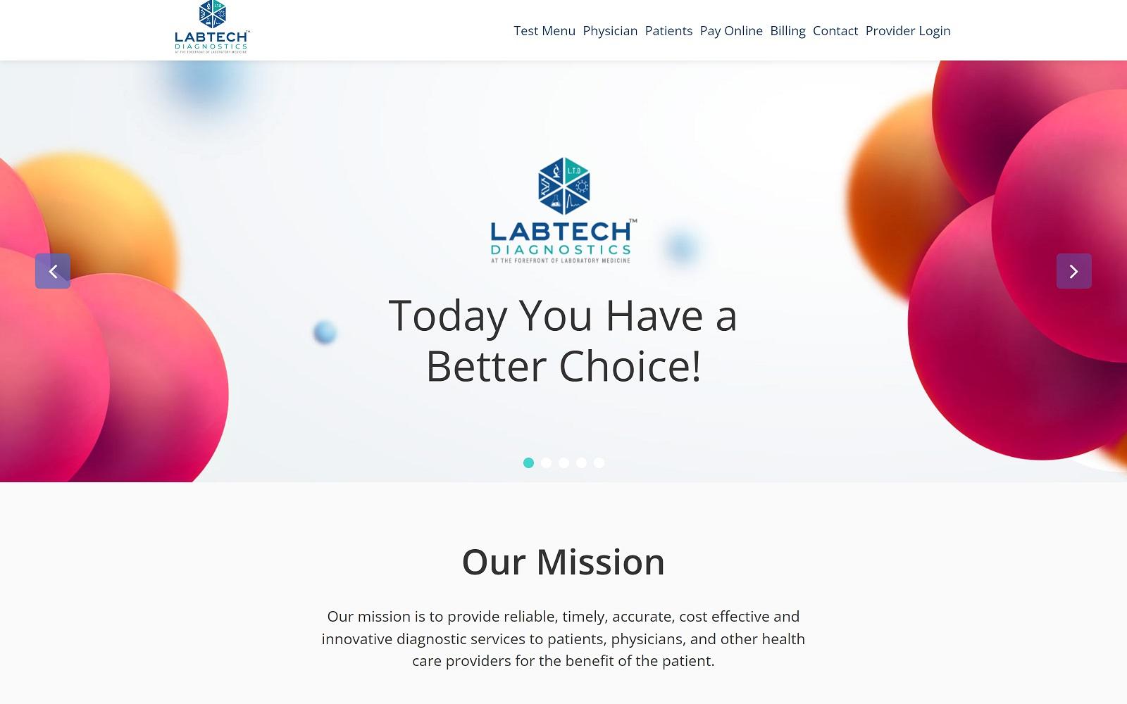 Labtech Diagnostics screenshot
