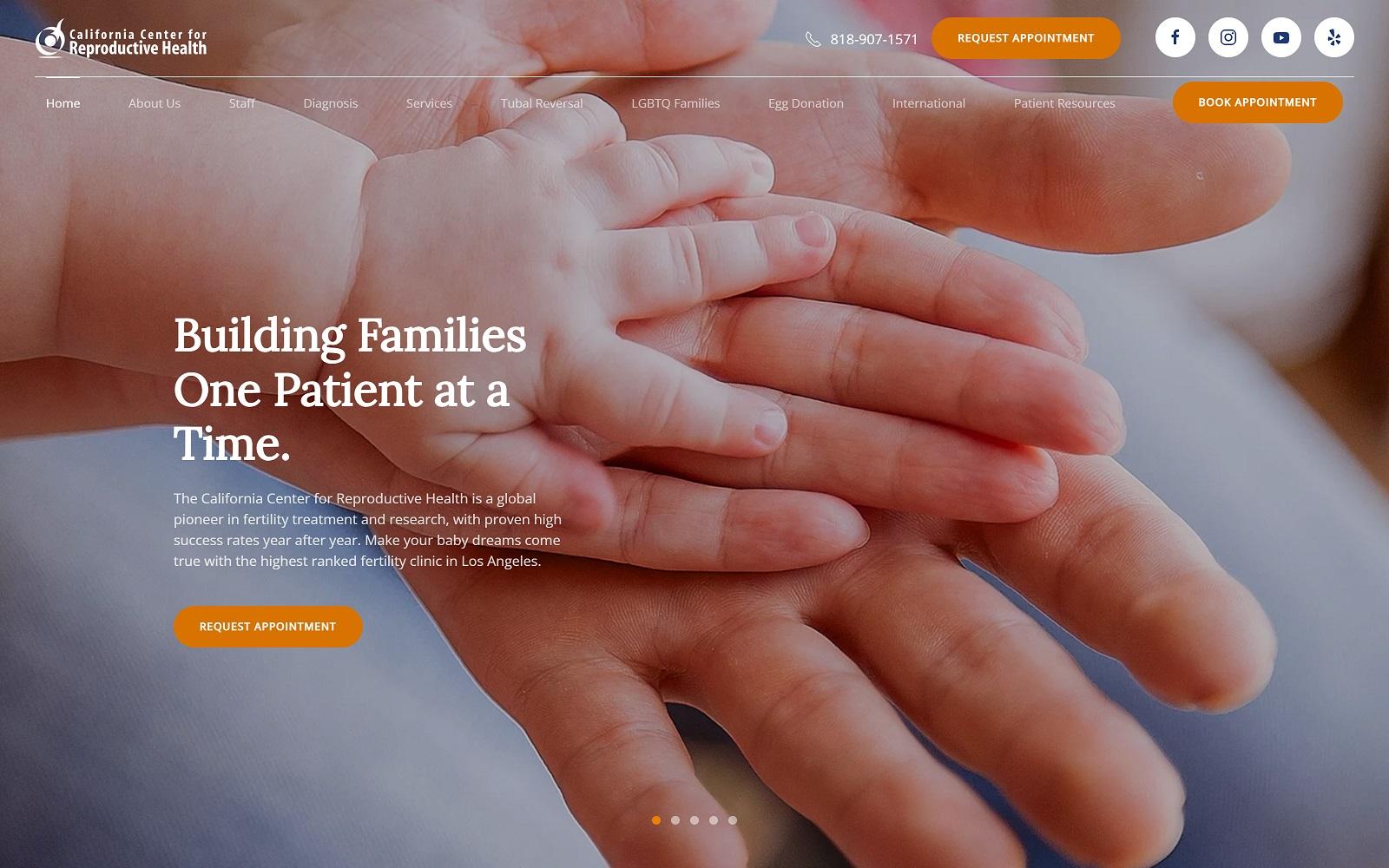 California Center for Reproductive Health screenshot