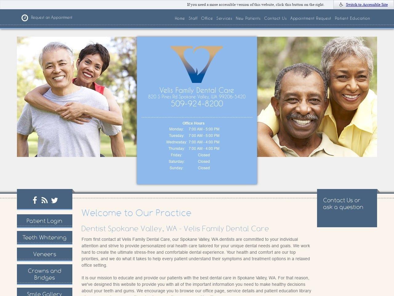 Velis & Associates Velis Nicholas G DDS screenshot