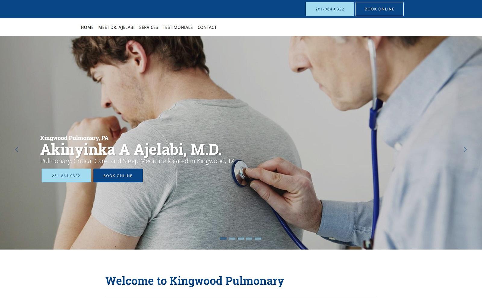 Kingwood Pulmonary, PA: Akinyinka Ajelabi, M.D.