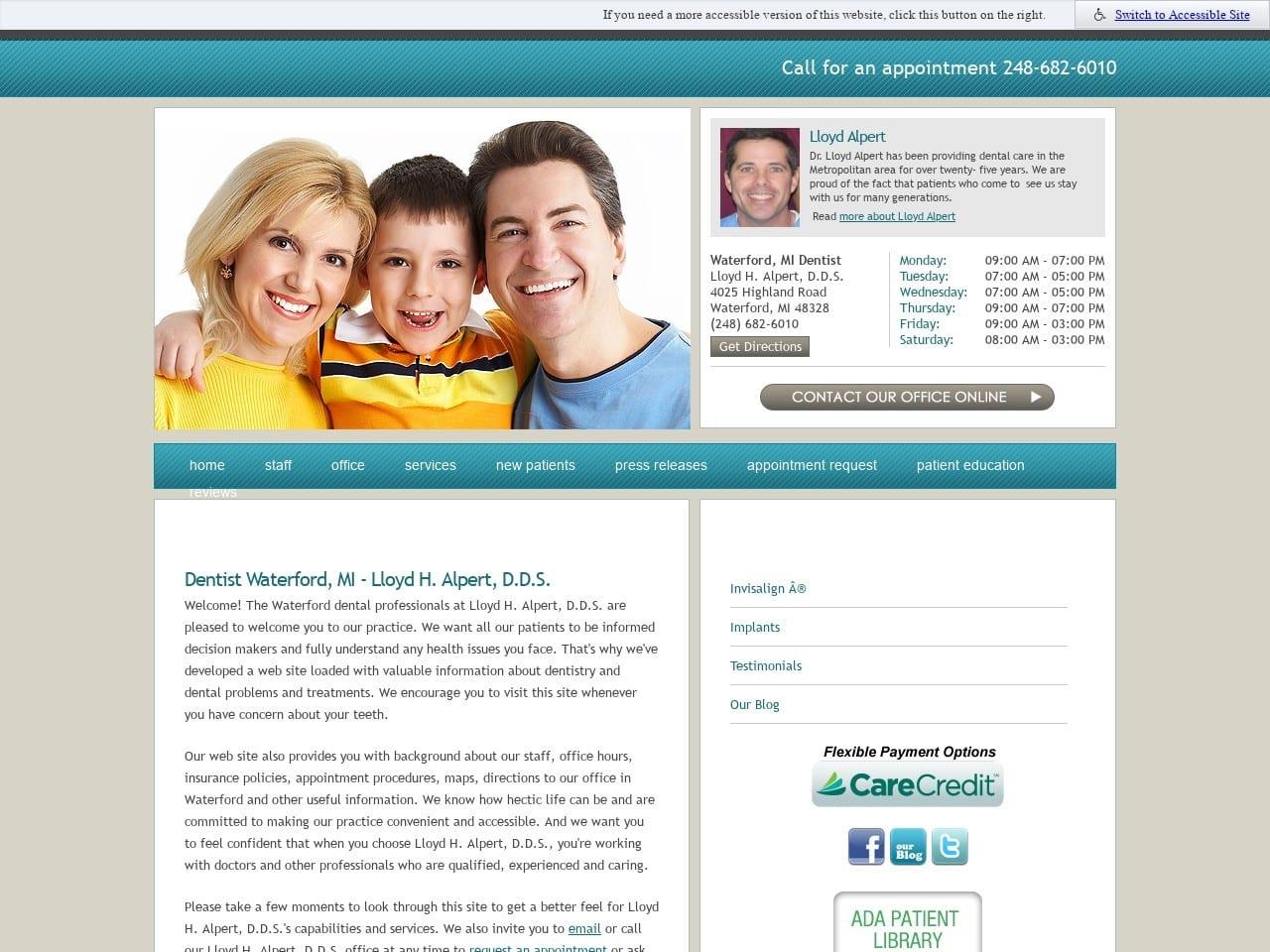 Lloyd H. Alpert DDS screenshot
