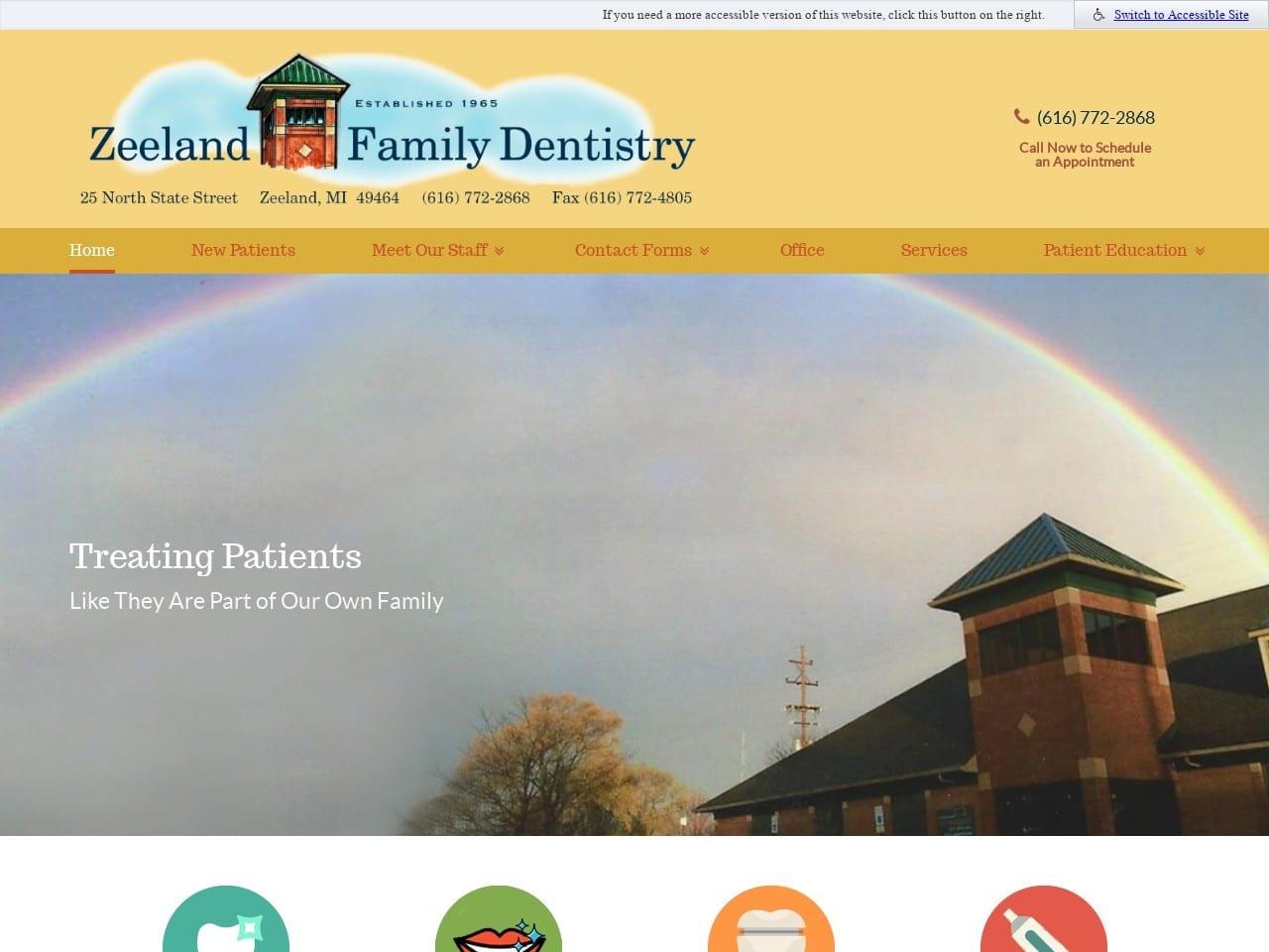 Zeeland Family Dentist screenshot
