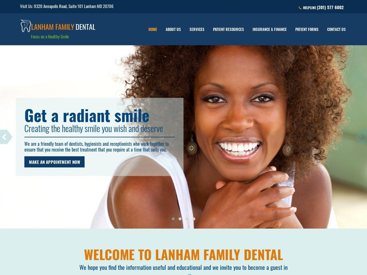 Lanham Family Dental Center screenshot