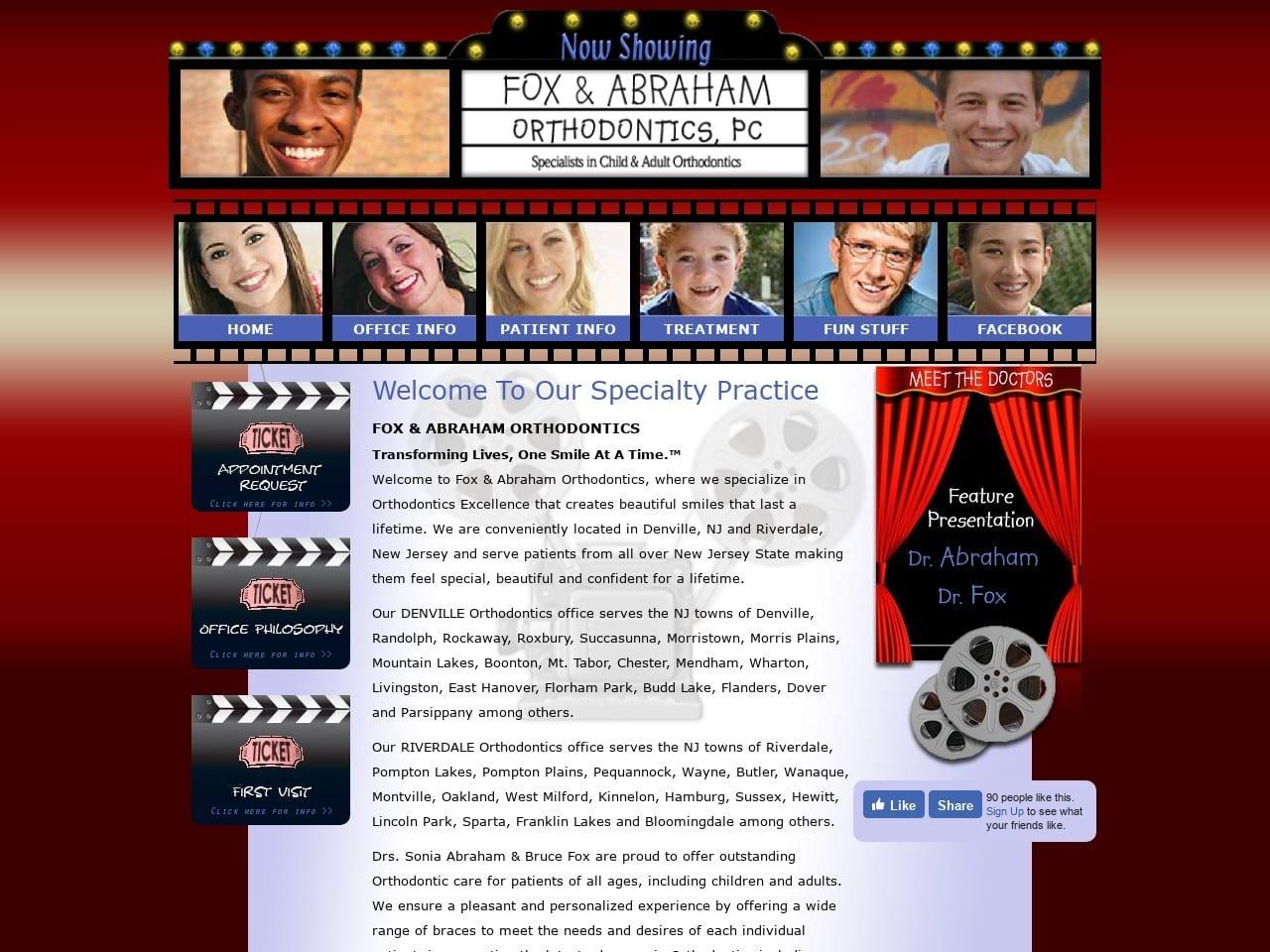 Fox & Abraham Orthodondics Fox Bruce DDS screenshot