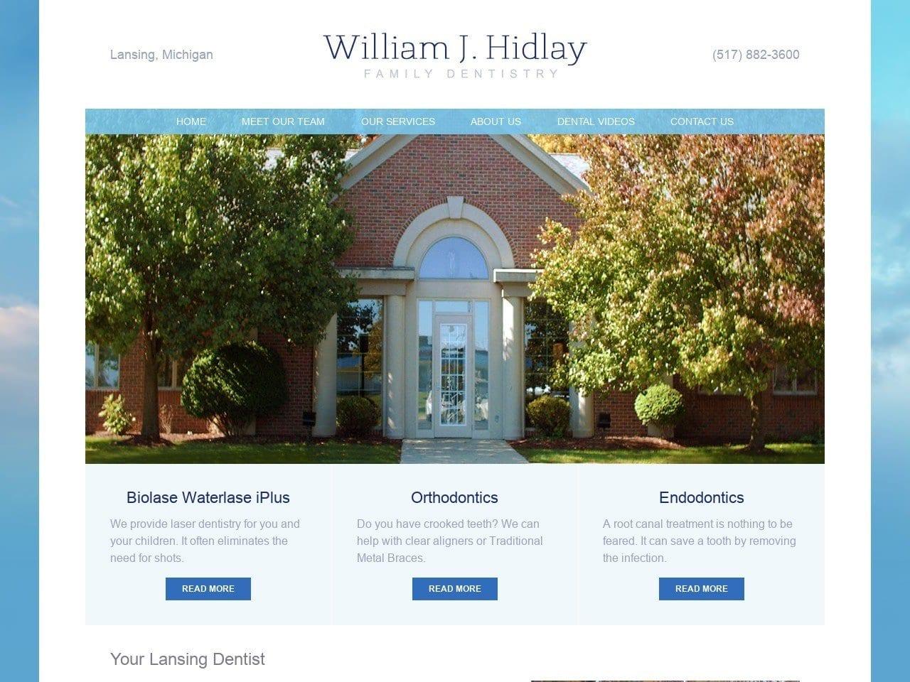 William J. Hidlay DDS screenshot