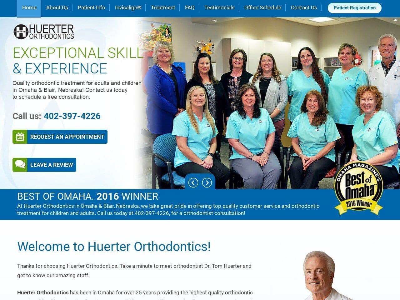 Huerter Orthodontics screenshot