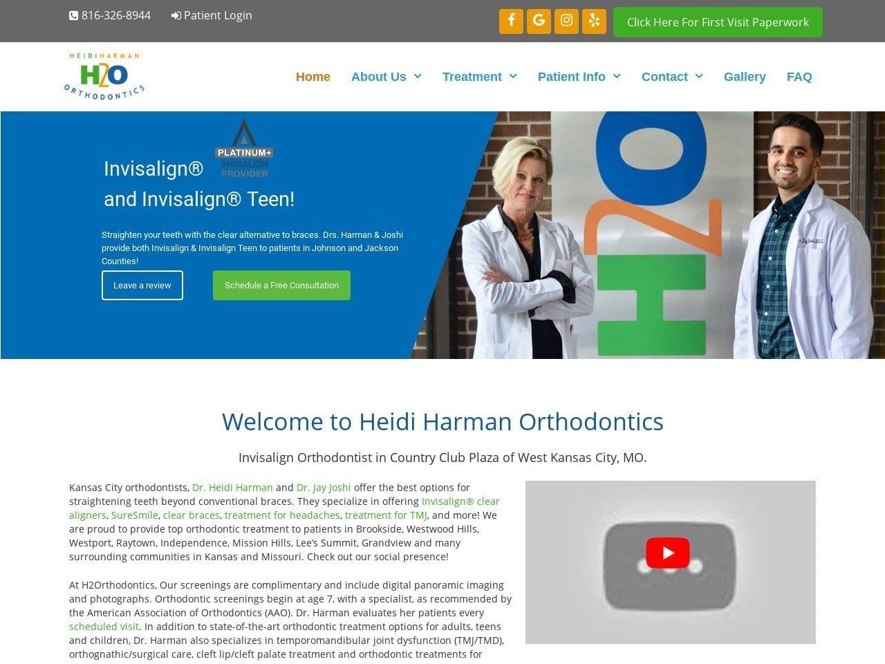 Heidi Harman Orthodontics screenshot