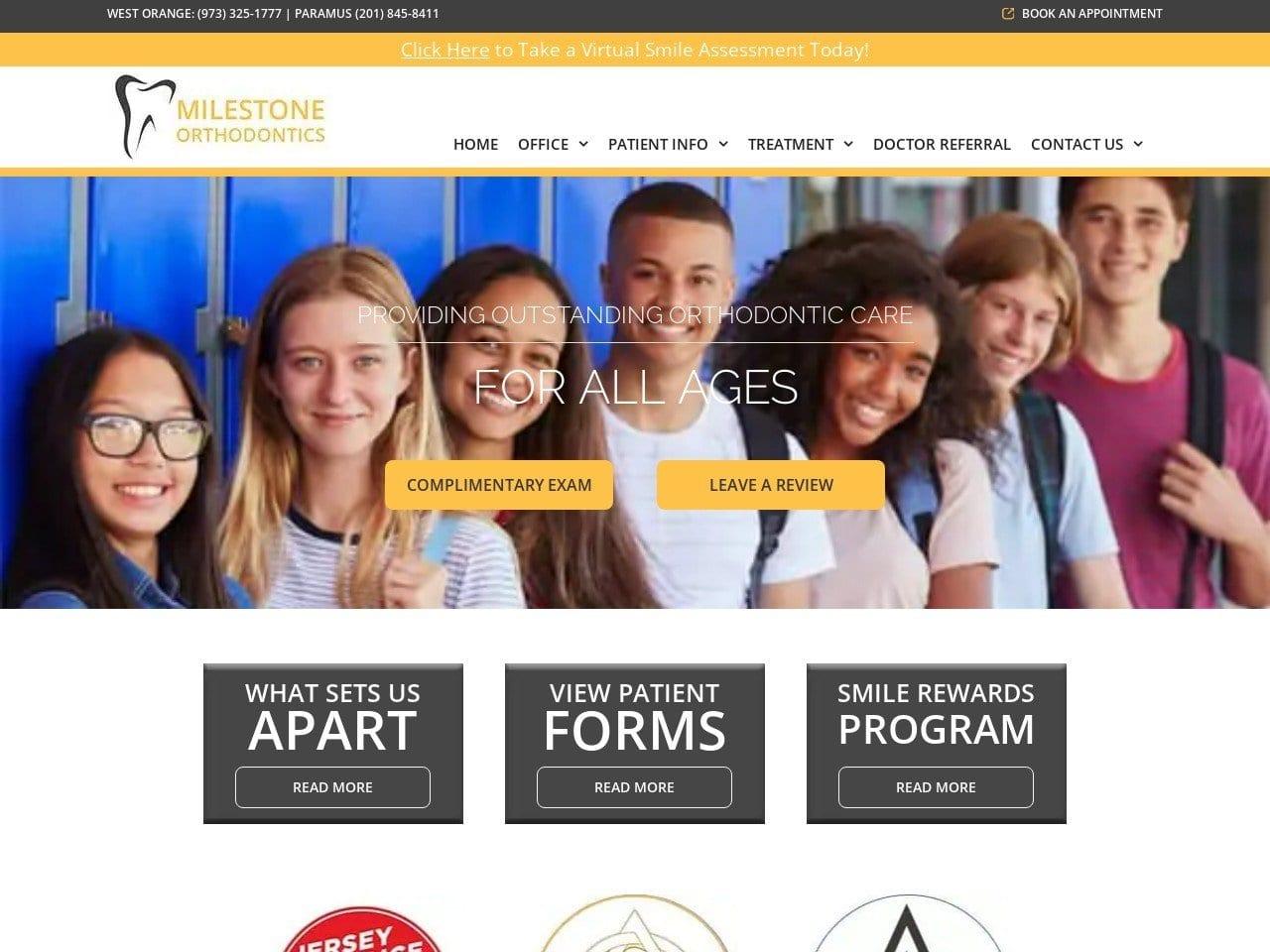 Milestone Orthodontics screenshot