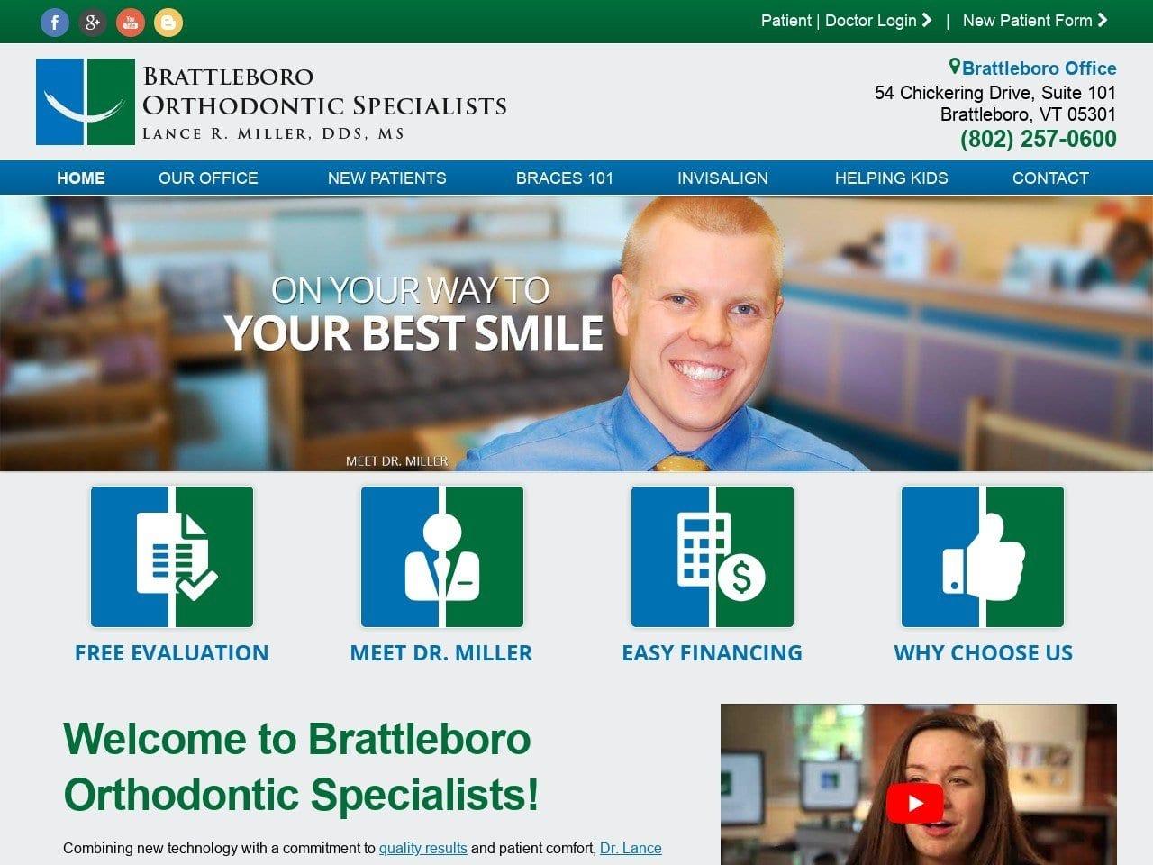 Brattleboro Orthodontic Specialists screenshot