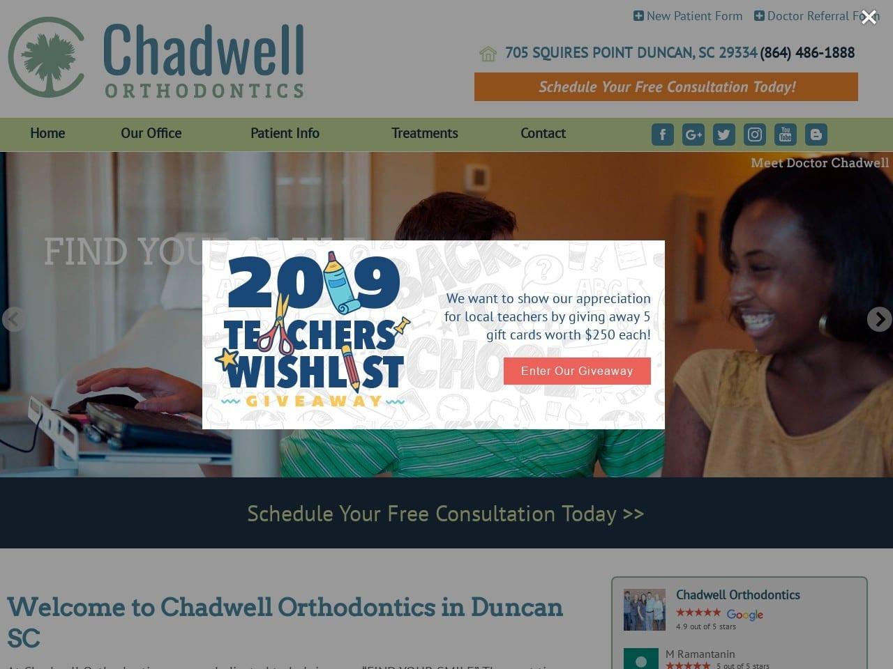 Chadwell Orthodontics screenshot