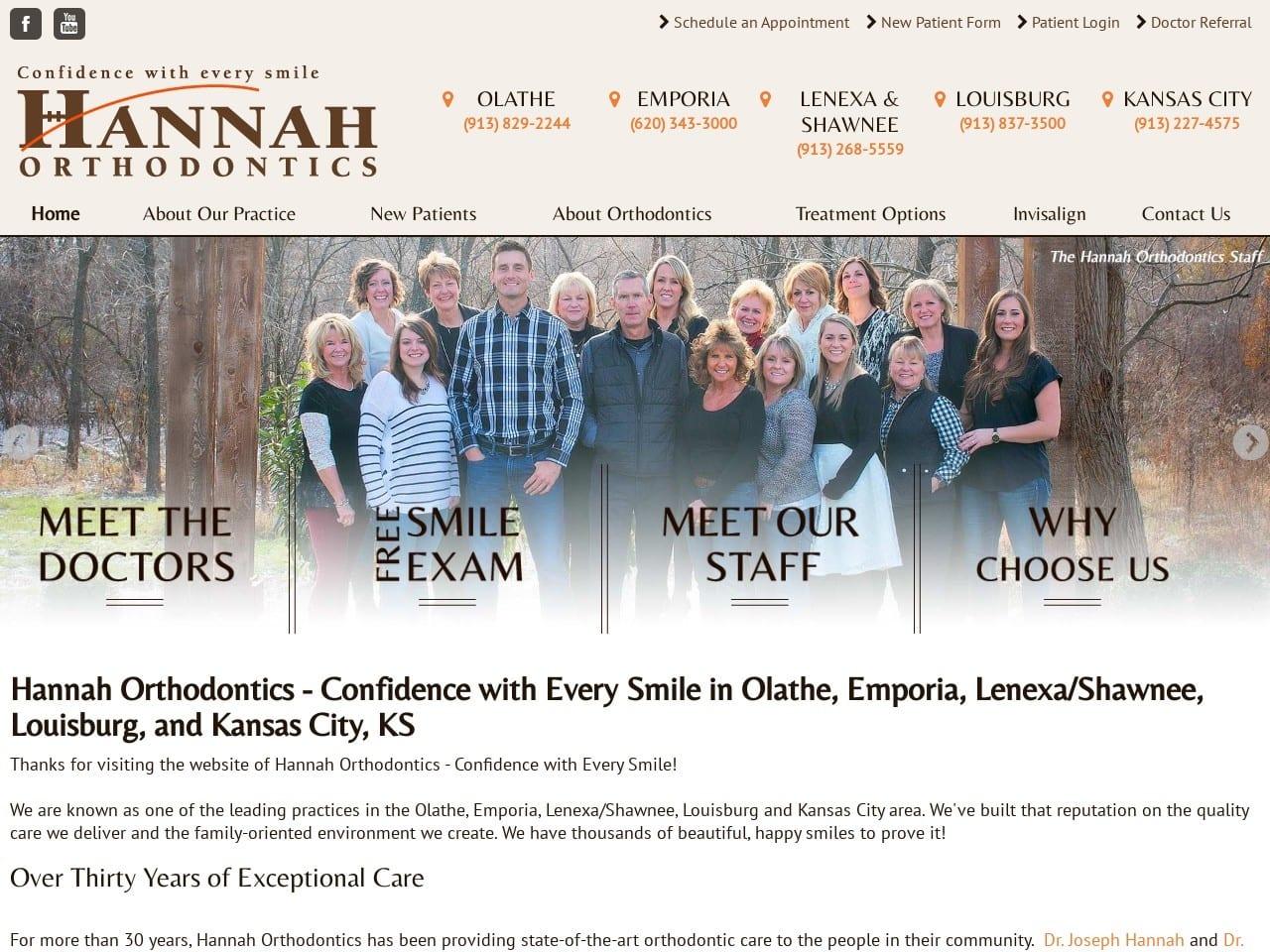Hannah Orthodontics screenshot