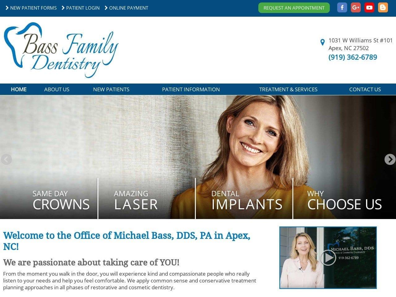 Michael E. Bass DDS PA screenshot