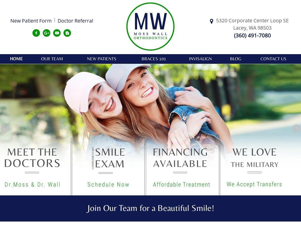 Moss Orthodontics Wall Matthew D DDS screenshot