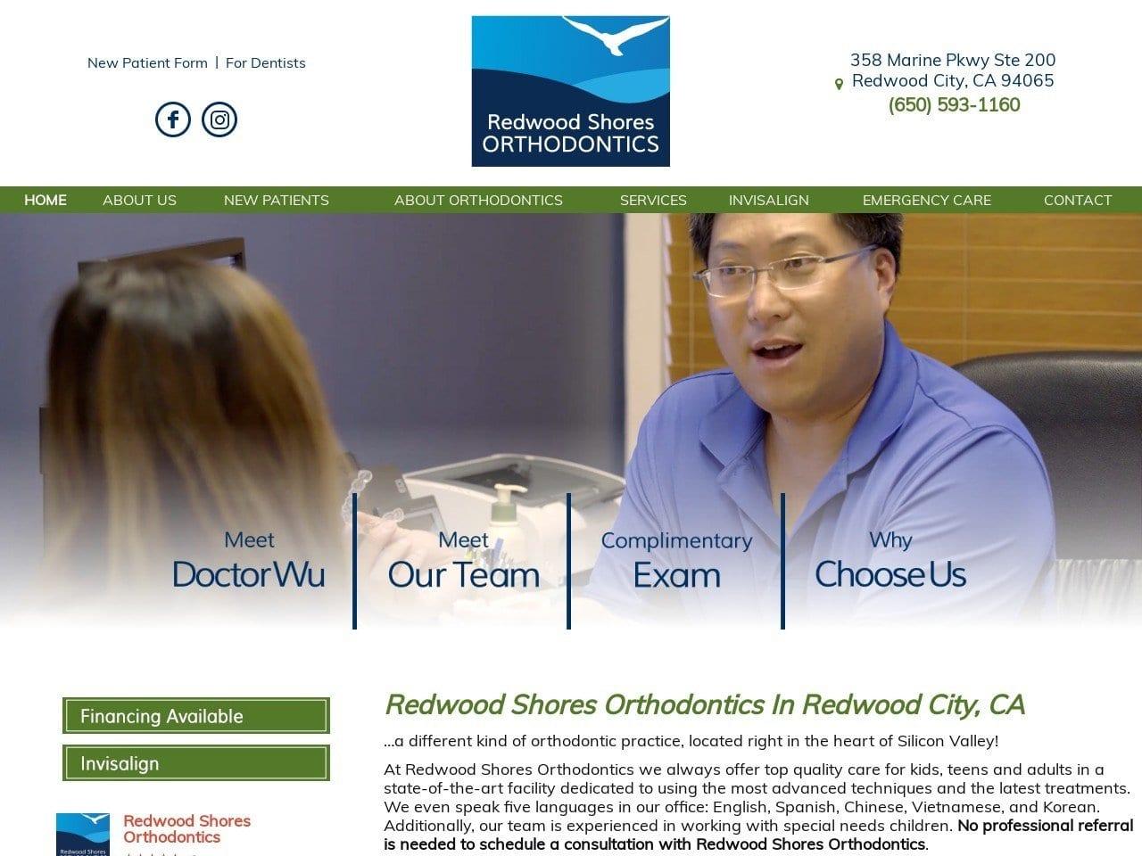 Redwood Shores Orthodontics Jolley Loren W DDS screenshot