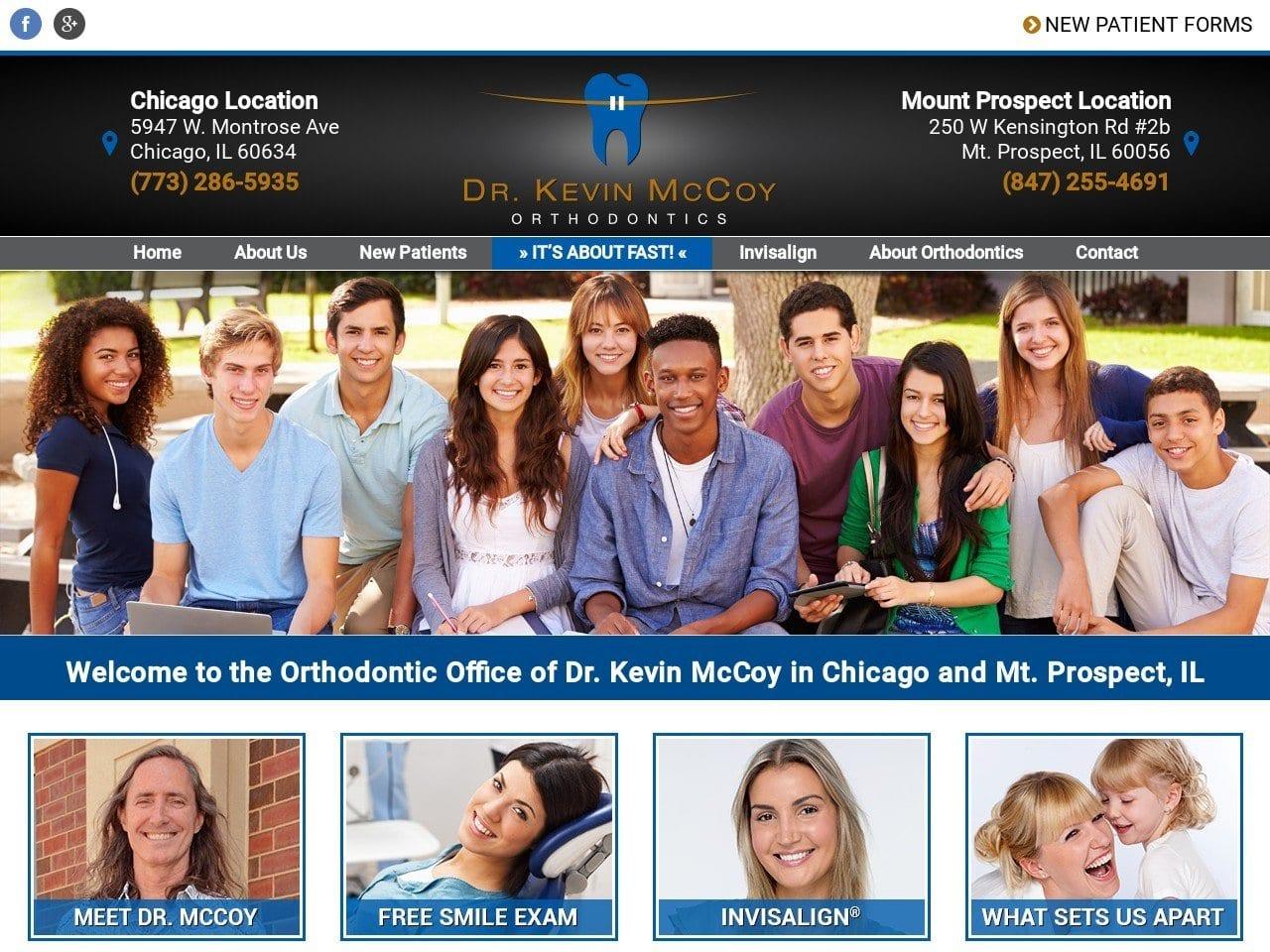 Dr. Kevin McCoy Orthodontics screenshot