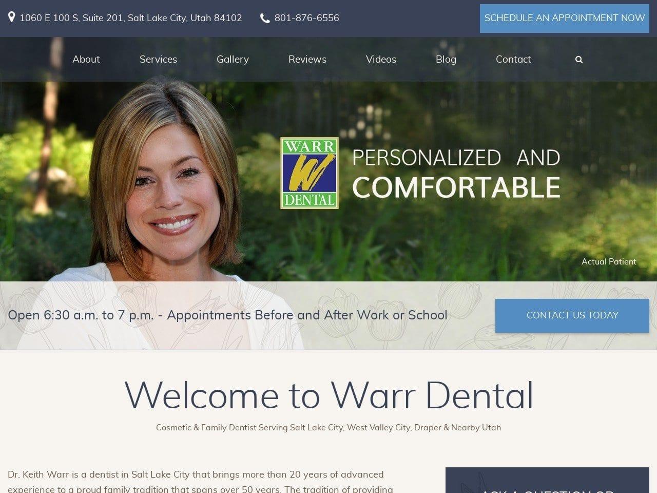 Warr Dental screenshot