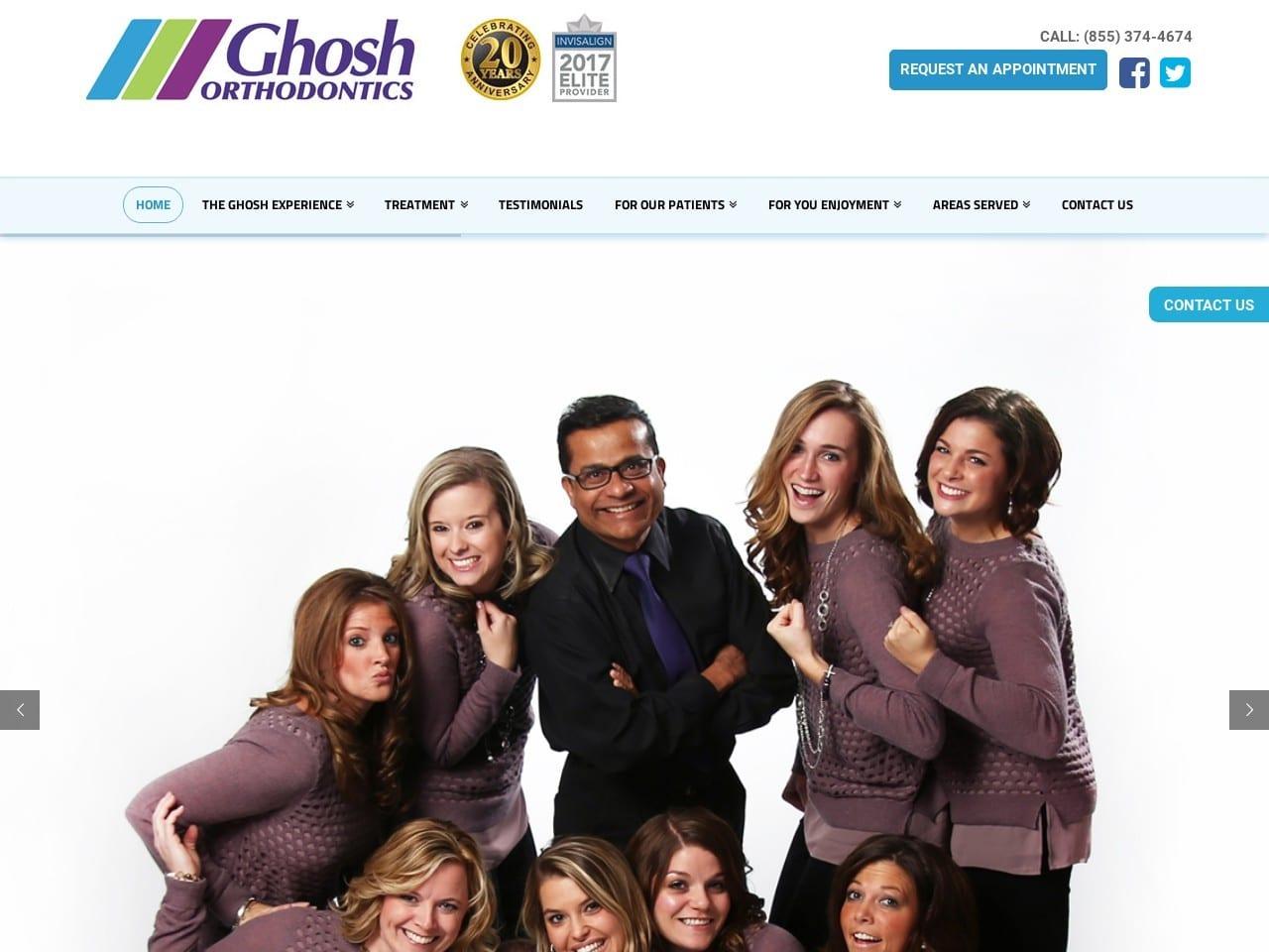 Brazzo & Ghosh Orthdontics screenshot