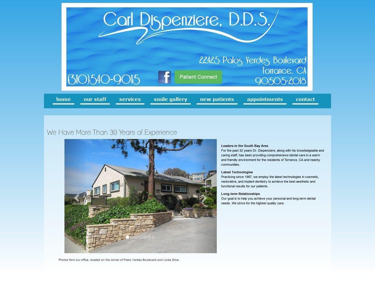 Carl J. Dispenziere DDS screenshot