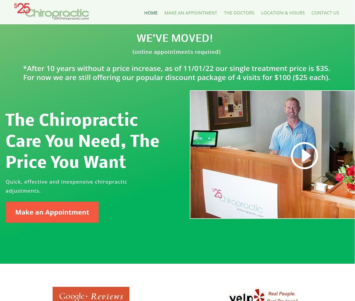 $25 Chiropractic