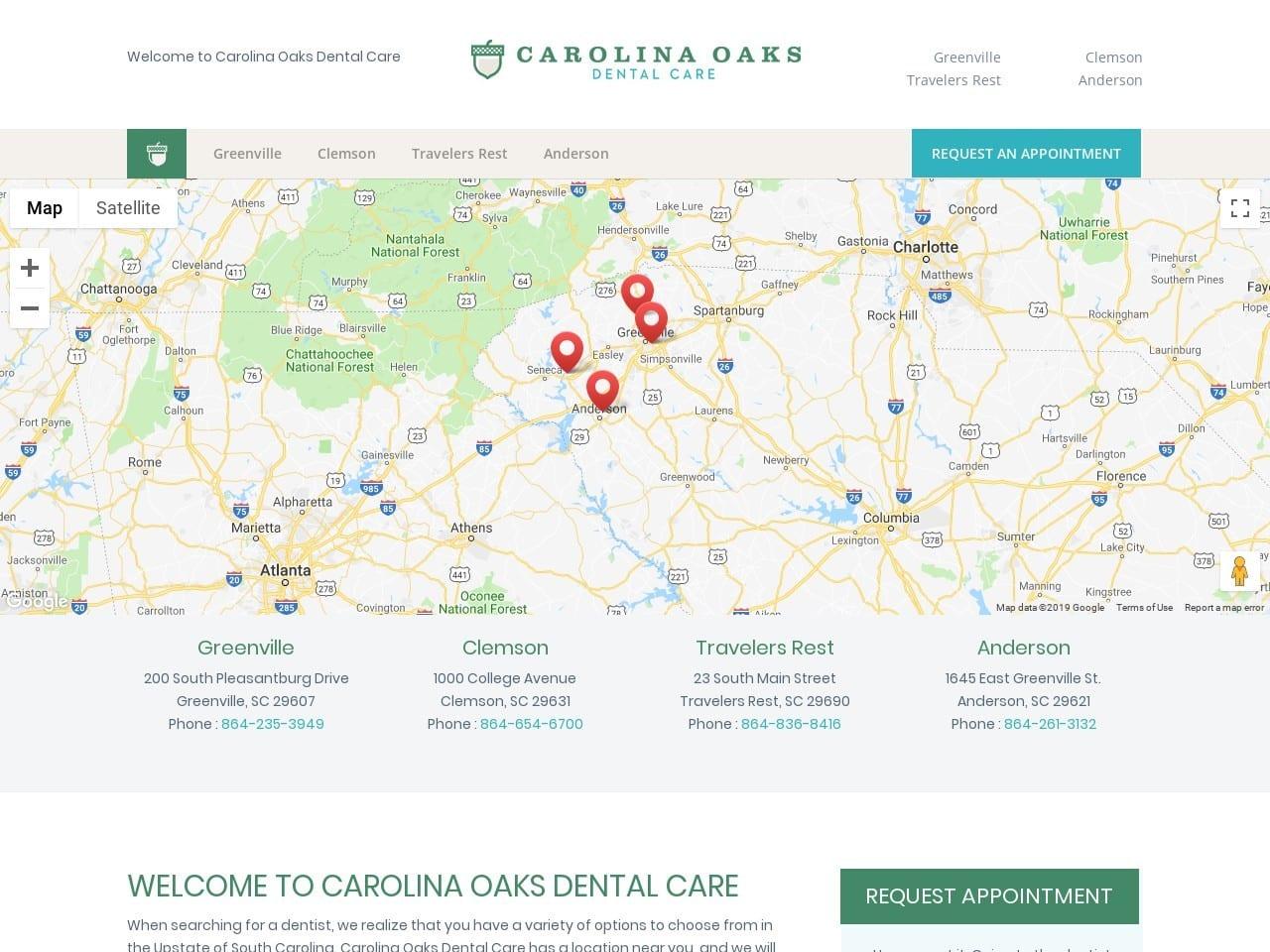Carolina Oaks Dental Care LLC screenshot