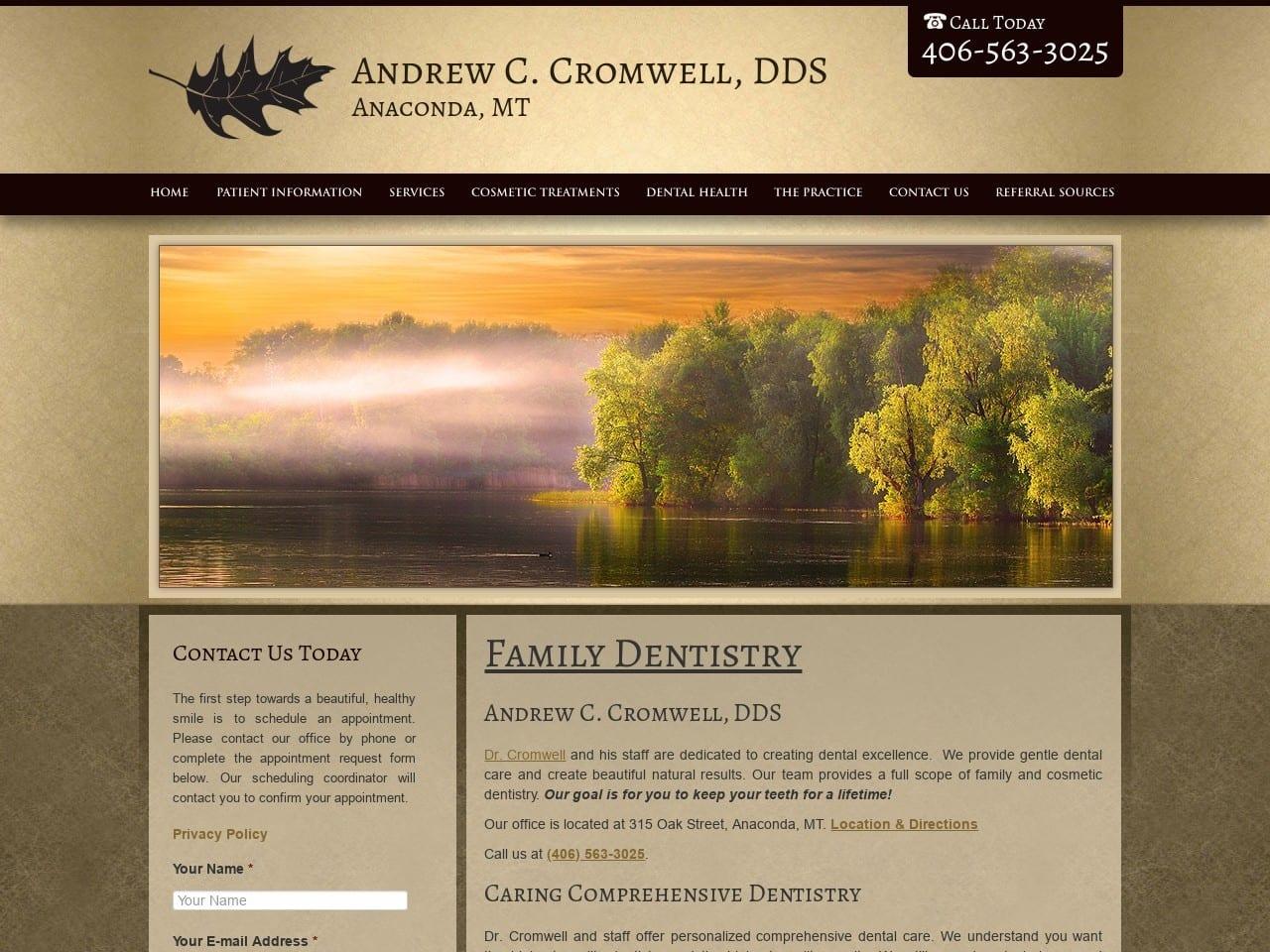 Cromwell Andrew C DDS screenshot