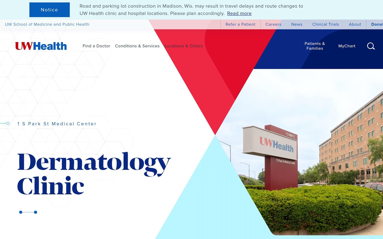 UW Health 1 S Park St Medical Center Dermatology Clinic