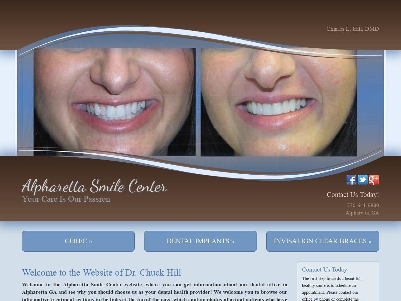 Dr. Charles L. Hill DMD screenshot