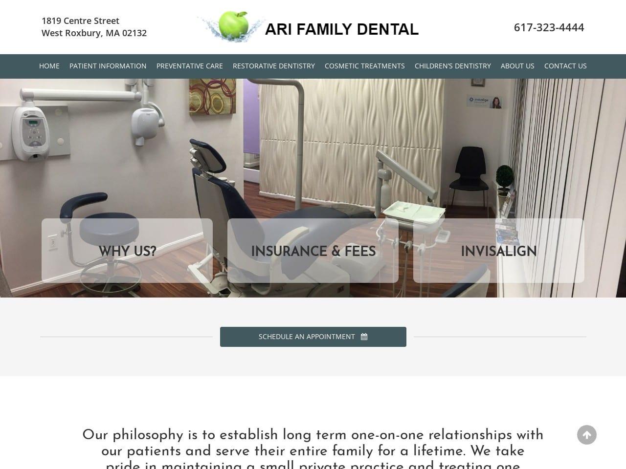 Ari Family Dental screenshot