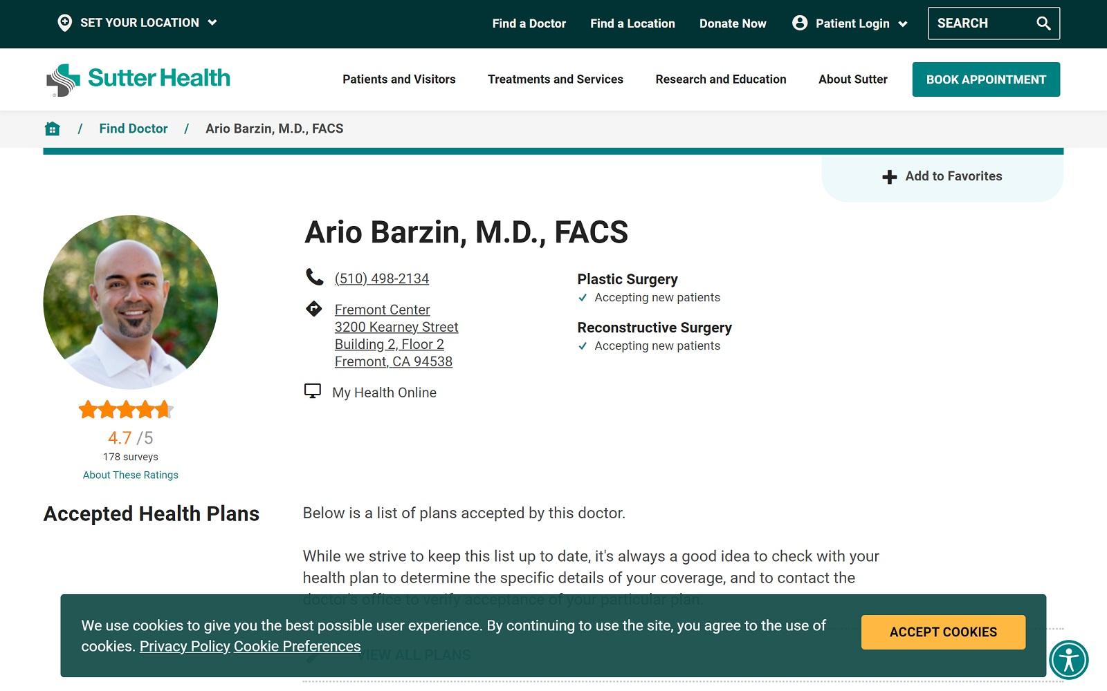 Ario Barzin, M.D. FACS