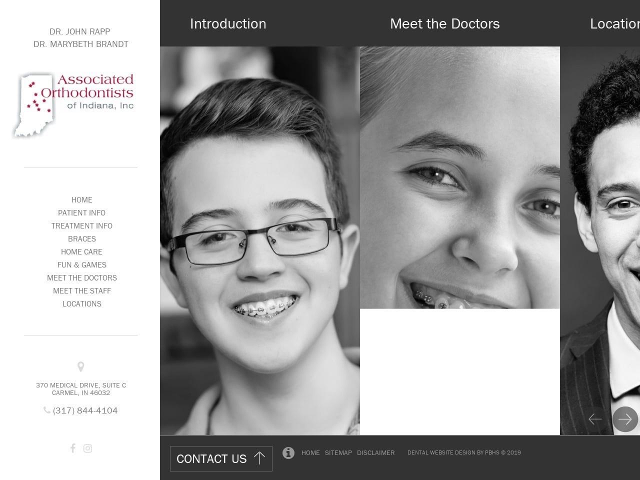 Associated Orthodontists of In screenshot