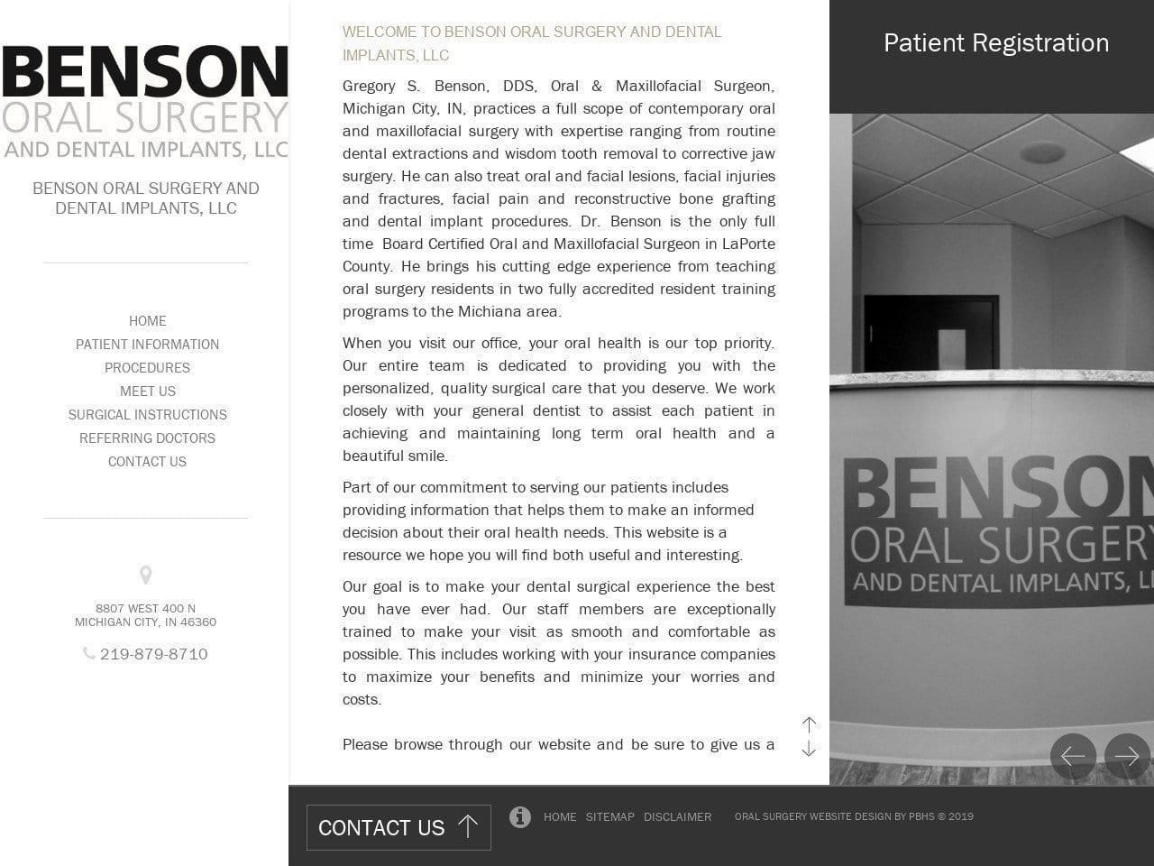 Benson Oral Surgical Dentist screenshot