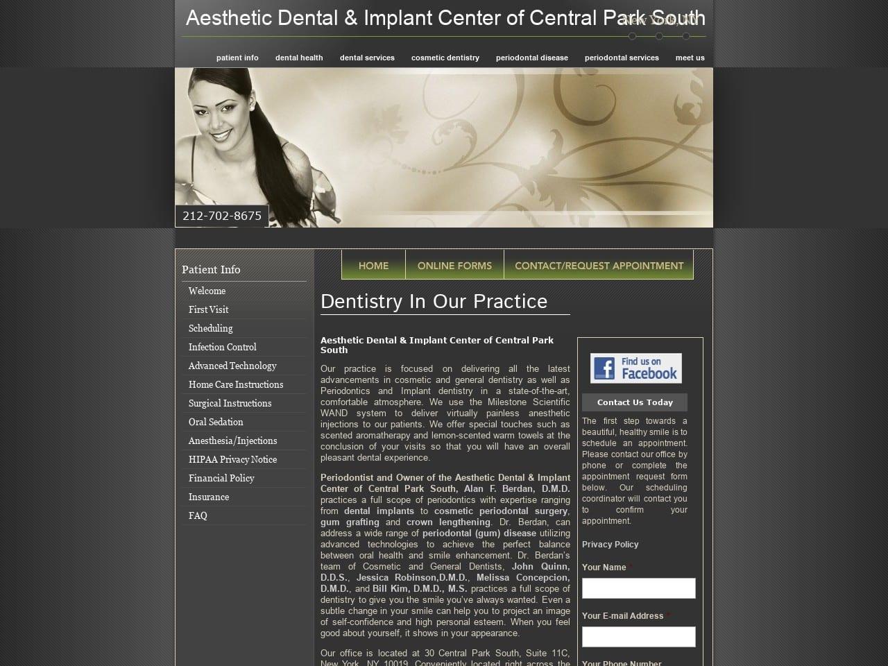 Aesthetic Dental & Implant Center Of Cental Park screenshot